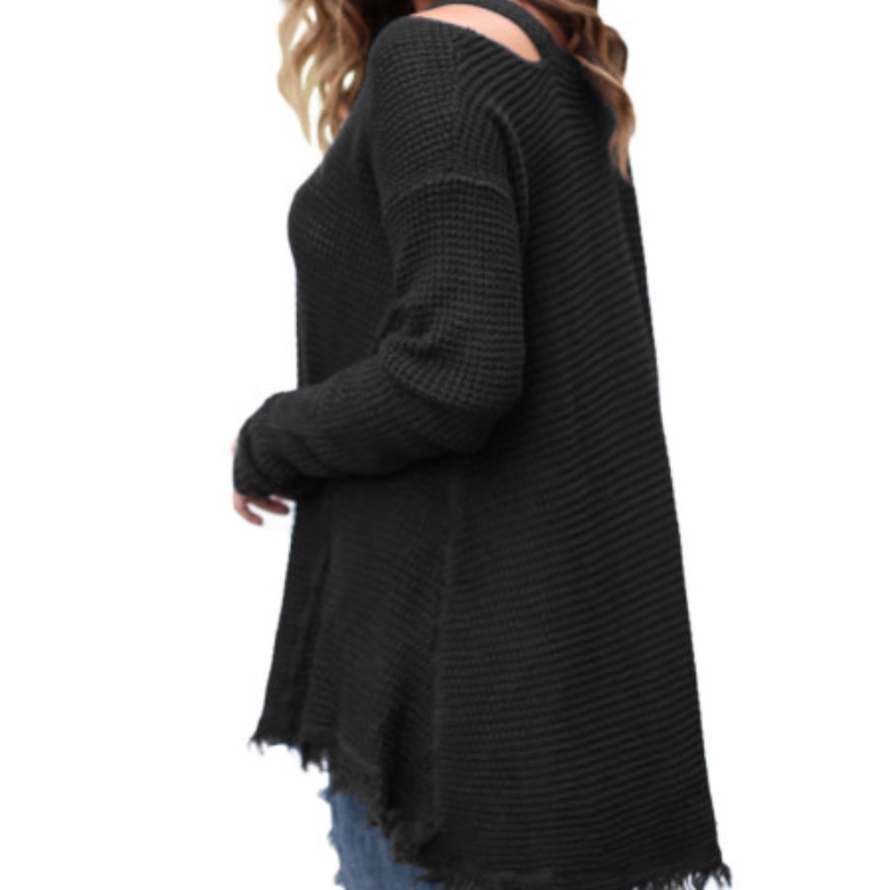 V Neck Waffle Knit Sweater is the best design of a